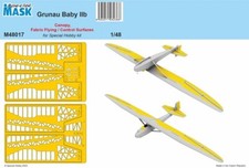 Special Hobby M48017 - 1/48 - Grunau Baby Iib Maschera Canopy,Fabric Volo /