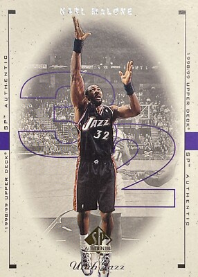 1998-99 SP Authentic KARL MALONE Utah Jazz
