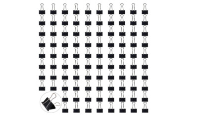 Binder Clips Small Clip Paper Clamps 1/4'' Holding Capacity School Office 240 Pcs