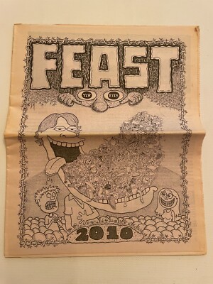 Feast Yer Eyes Newsprint Newspaper Magazine 2010 Indy 1 J260