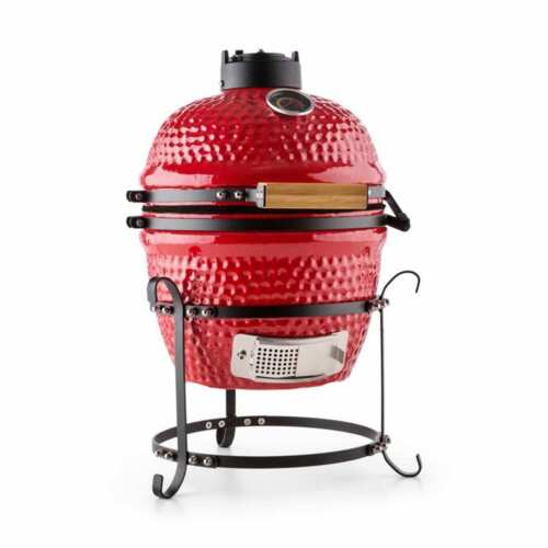 Barbecue Klarstein Kamado grill céramique 11&#034; BBQ grillades 50 à 425°C - rouge