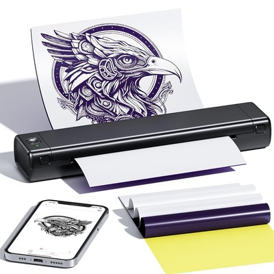 Phomemo M08F Wireless Tattoo-Drucker-Tattoo-Transfer-Maschine mit Thermokopierer