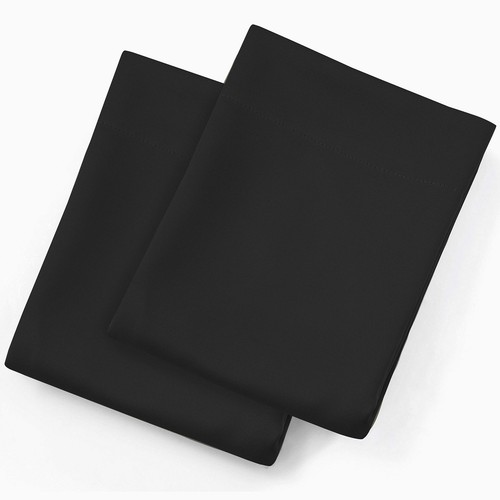 Black Blackout Curtains/42 x 63 Inch/Set of 2 Panels Rod Pocket Room Darkenin... - Picture 9 of 10