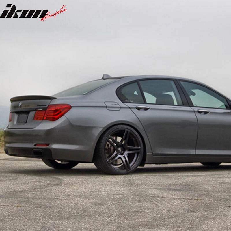 Se adapta a 09-15 BMW F01 serie 7 estilo CA negro mate alerón trasero labio de ala ABS Foto 3 de 4