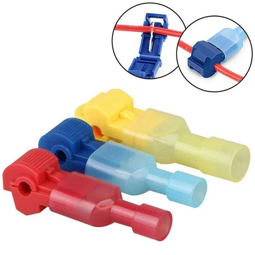 480PCS Insulated T-Tap 22-10 AWG Quick Splice Wire Terminal Combo Connectors Kit - Picture 1 of 10