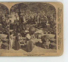 Market Place Cologne Germany Underwood Biege Stereoview