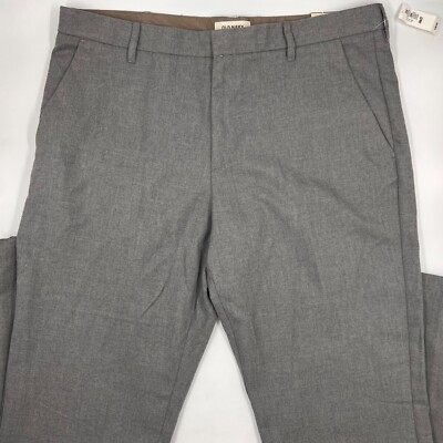 old navy grey dress pants Old Navy Men's Slim-Fit Twill Dress Pants - Gray