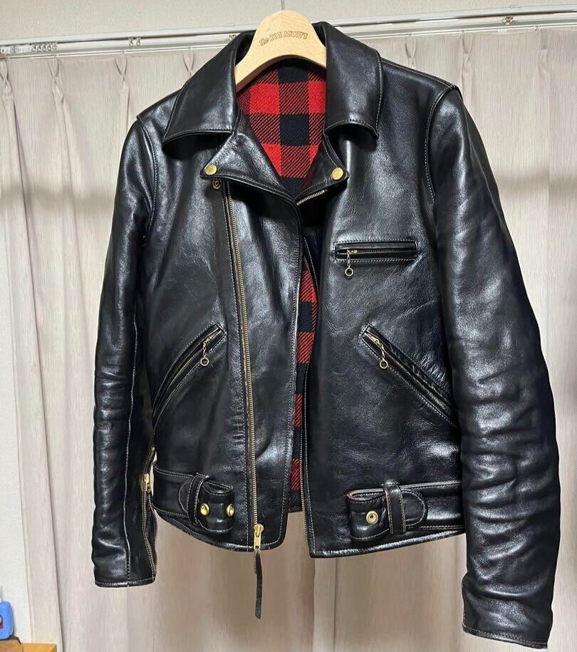 THE REAL McCOY'S BUCO JH-1 Horsehide Double Riders Leather THE REAL McCOY'S BUCO JH-1 Horsehide Double Riders Leather