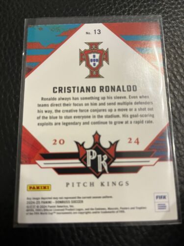 Panini Donruss Calcio 2024-2025 Inserto Campo Re Cristiano Ronaldo #13 - Foto 2 di 2