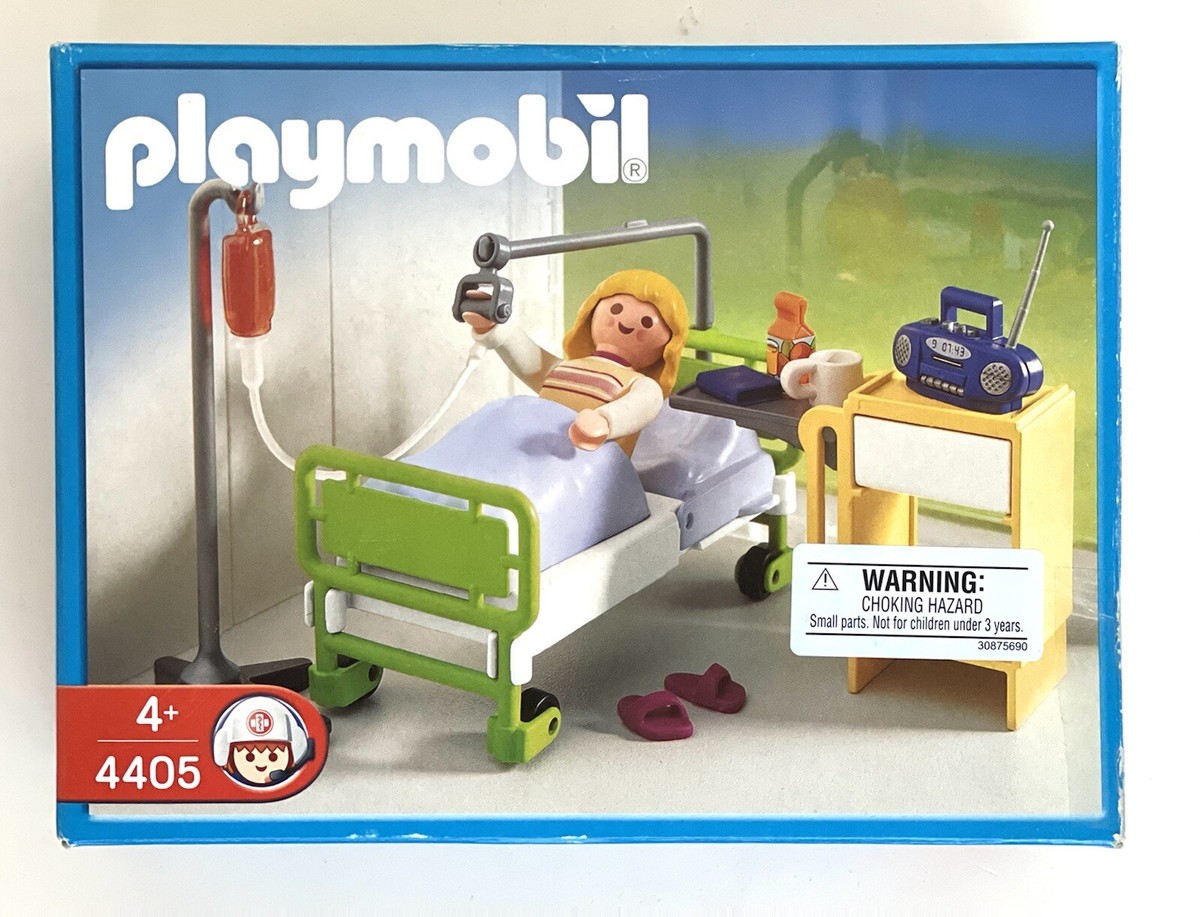 Playmobil #4405 Hospital Room Female Patient IV Recovery