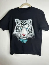 Vintage Rain Forest Cafe T Shirt Women Siberian Tiger Small Black