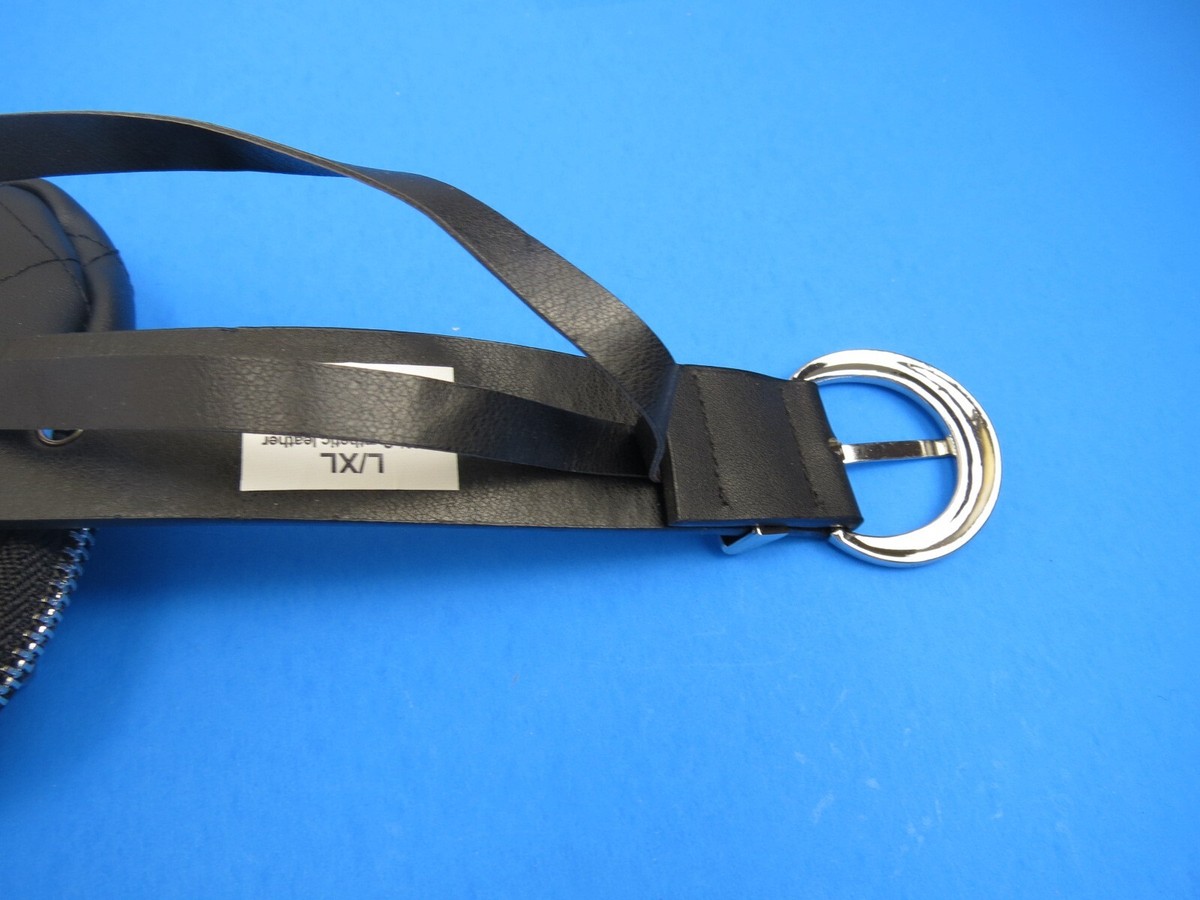 BEBE LOGO GROMMET rhinestones black BELT‎ BAG size L/XL new RISANTRY Rhinestone Belt for Women, Black Sparkly Diamond  main image 2