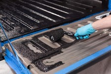Black Truck Bed Coating 32fl Oz Brush Roll On Liner Trailer Matte Paint Finish