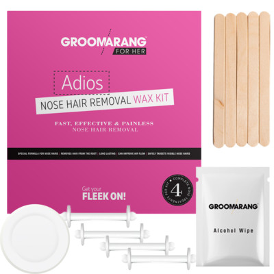NASEN OHR HAARENTFERNUNG WACHS KIT SCHMERZLOS & EINFACH NASENWACHS 4ER PACK UK VERKÄUFER