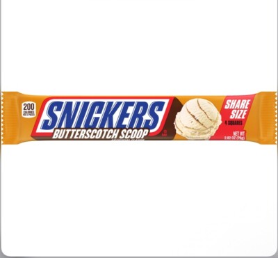 SNICKERS ButterScotch Scoop Squared Share Size Chocolate 3.56-Ounce 24-Count Box