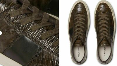 TOM FORD Cambridge Lizard Eidechse Sneakers Shoes Schuhe Turnschuhe Trainers 41