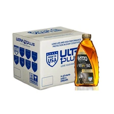 Ultra1Plus SAE 15W-50 Full Synthetic 4T Engine Oil API SN JASO MA2 (12 QTS)