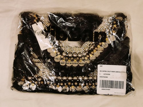 NWT Anthopologie Cabra Clutch by ibBan - Black multi - Picture 5 of 6