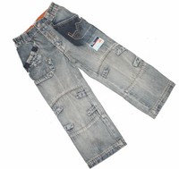 Jeans Jeanshose Hose Blau Waschung Tolles Design Gr. 98 Neu