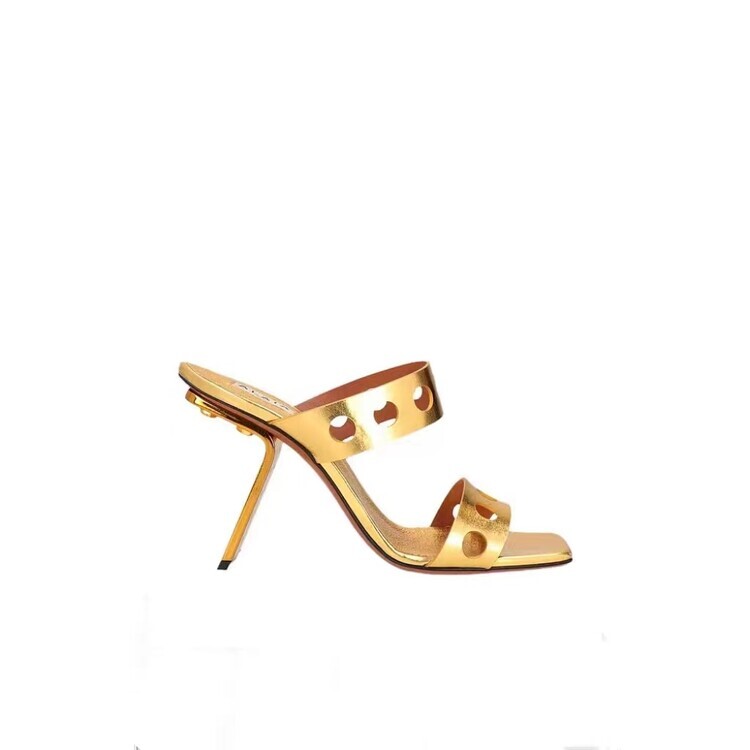 PANTOFOLA D’ORO Scarpe sandali donna moda sexy punta aperta taglio tacco alto muli IGIG