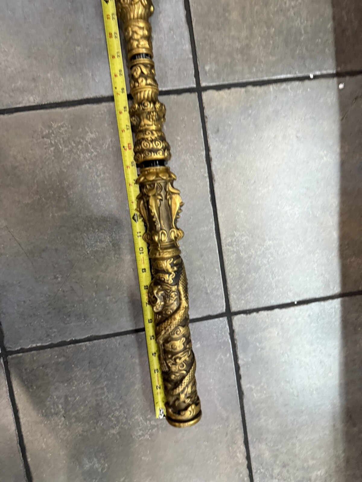 Monkey King Staff 53” Kungfu Gold Metal  Wushu Sticks 1:1
