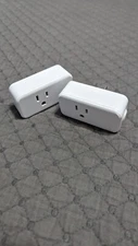 Pair Of Wifi Smart Plug W-US002 Voice Control Compatible With Alexa And Google 