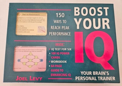 Boost Your IQ Test Your Brain's Personal Trainer Joel Levy Game ~ New