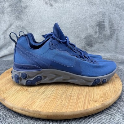 Nike React Element 55 Shoes Mens Size 8 Blue Athletic Sneakers CJ1496-991