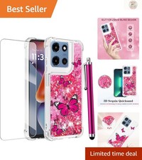 Slim Shockproof Glitter Case for Motorola Moto G 2025/2026 - Perfect for Girls