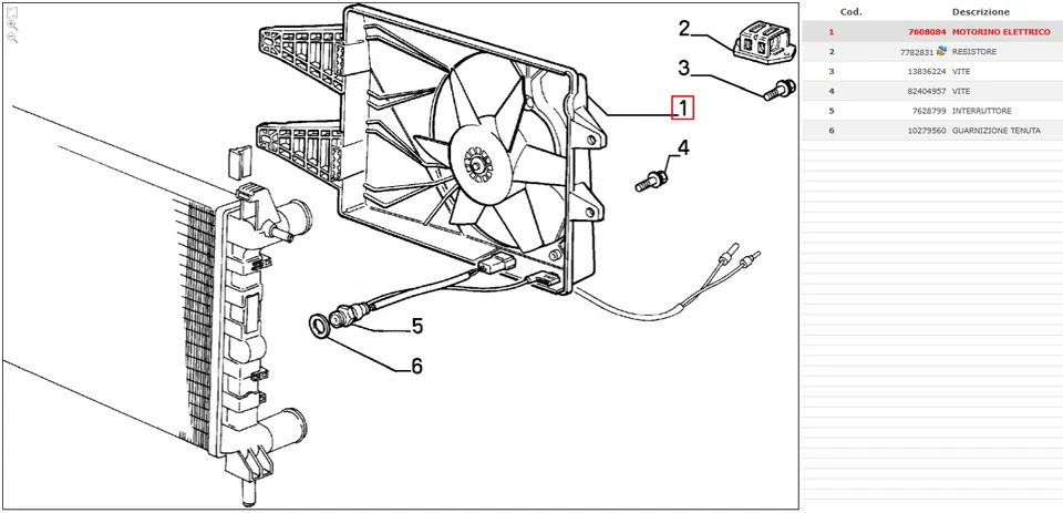 ELETTROVENTOLA RADIATORE RAFFREDDAMENTO MOTORE FIAT UNO TURBO - FIAT 7608084 Foto 4 de 4