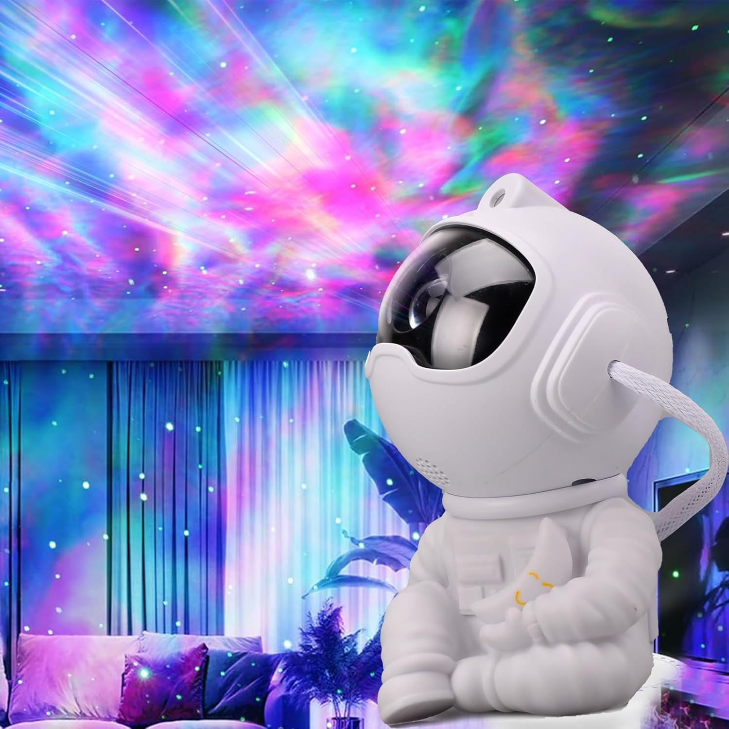 Astronaut Galaxy Projector Night Light: Stocking Stuffers for Kids Teen Girls...