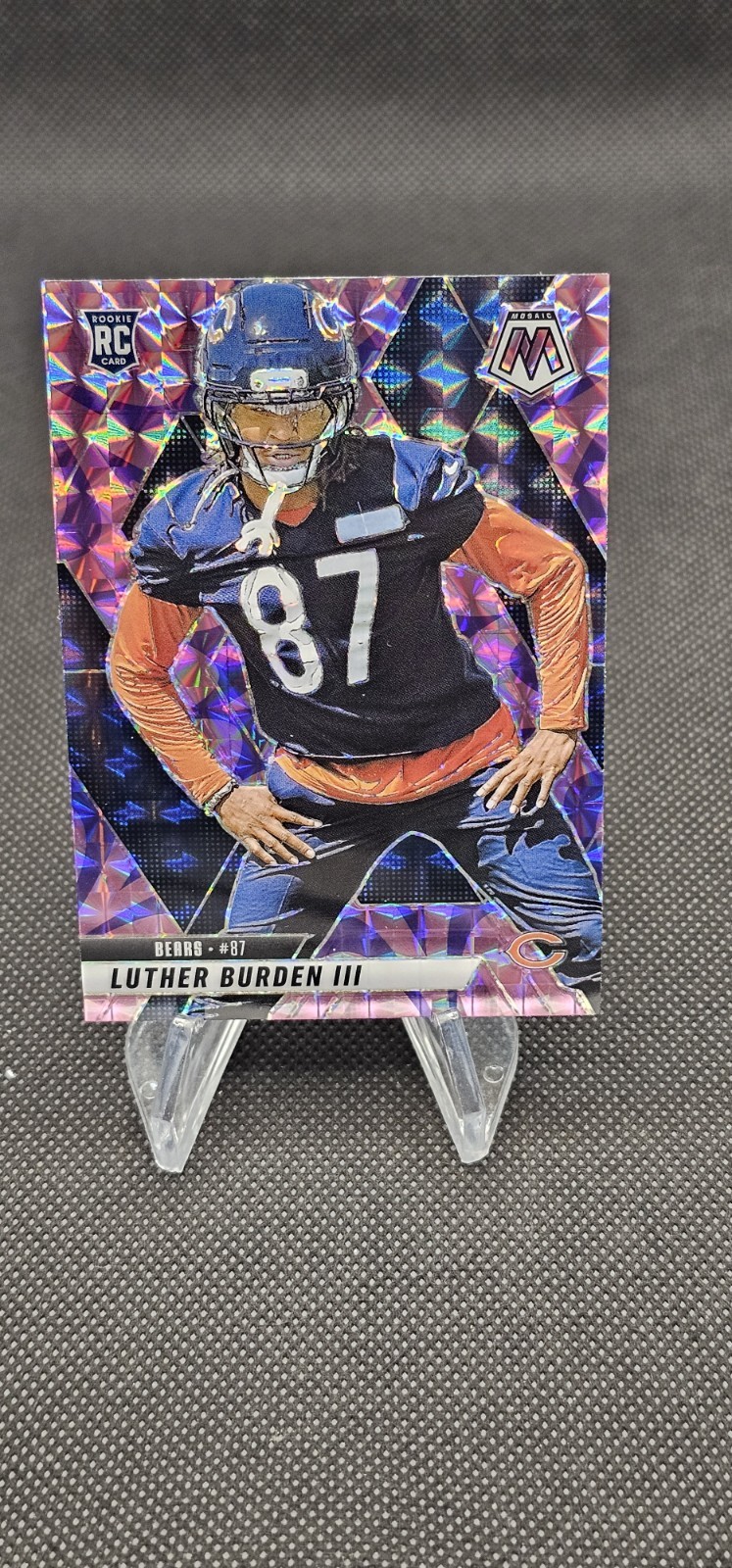 2025 Panini Mosaic #383 Luther Burden III Mosaic Reactive Purple