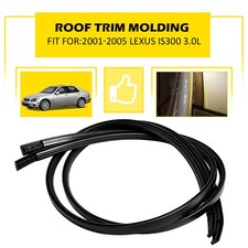 Black Roof Top Trim Moldings 75555-53011 75556-53011 For 01-05 Lexus Is300 3.0l