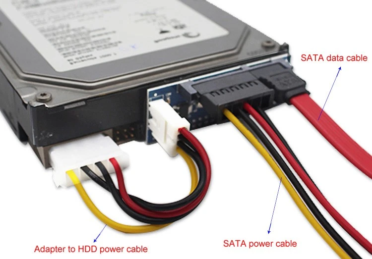 IDE 40pin to SATA Adapter for Desktop PATA 3.5" Hard Disk Drive Port Converter - Image 3 of 4