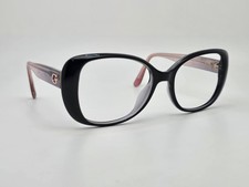 Guess GU7554 01B Shiny Black Glitter Square Sunglasses Frame 54-17-140