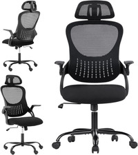 Office Desk Chair, High Back Ergonomic Mesh Chair Work Chair for Home Office, Sm