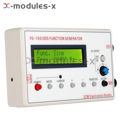 NEW FG-100 DDS Function Signal Generator Module 1~500KHz Sine + Square Wave