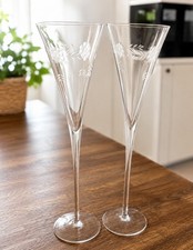 2 elegante Sektgläser / Champagnergläser mi...