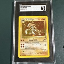 Pokémon TCG Kabutops Fossil 6/62 Foil 1999-2000 Maghi.