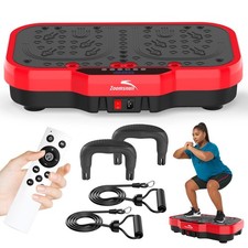 Vibration Plate Exercise Machine, 8000 Vibrations/min Adjustable Fitness Plat...