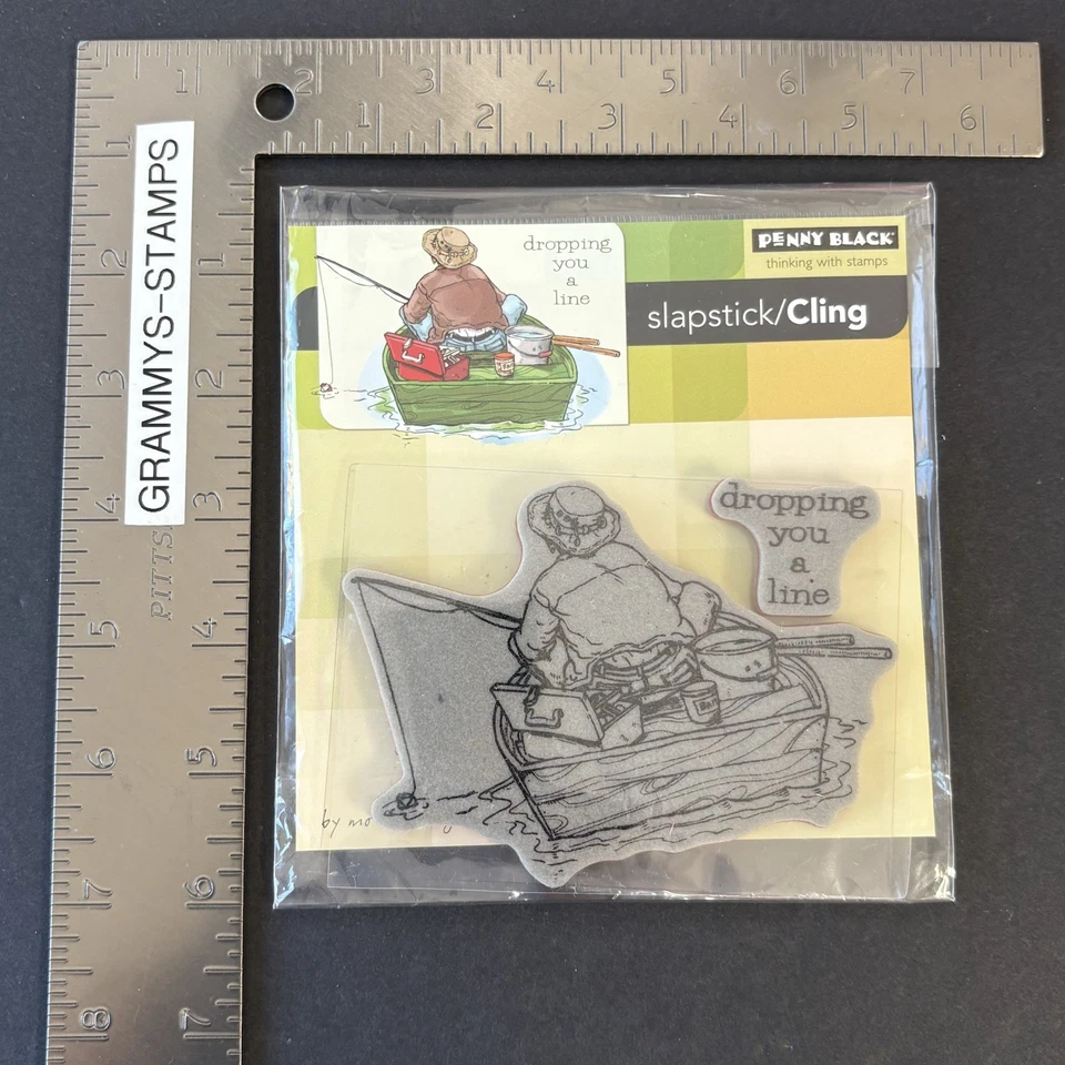 Резиновые штампы Penny Black Dropping You A Line для рыбалки без крепления 40-129 - Изображение 3 из 4