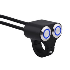 Motorcycle Handlebar Switch, 7/8inch 22mm Motorcycle Handlebar Headlight Brak...
