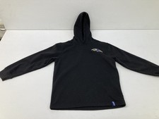 Child s NFL Baltimore Ravens Pullover Black Hoodie Size: 14-16