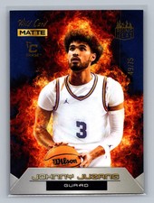 2022 Wild Card Matte #RH-12 Johnny Juzang Rising Heat Blue #/75
