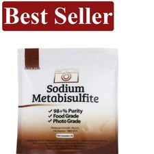 Sodium Metabisulfite 1 lb Food Grade  Photo Grade - 98.6 Pure for Preservation