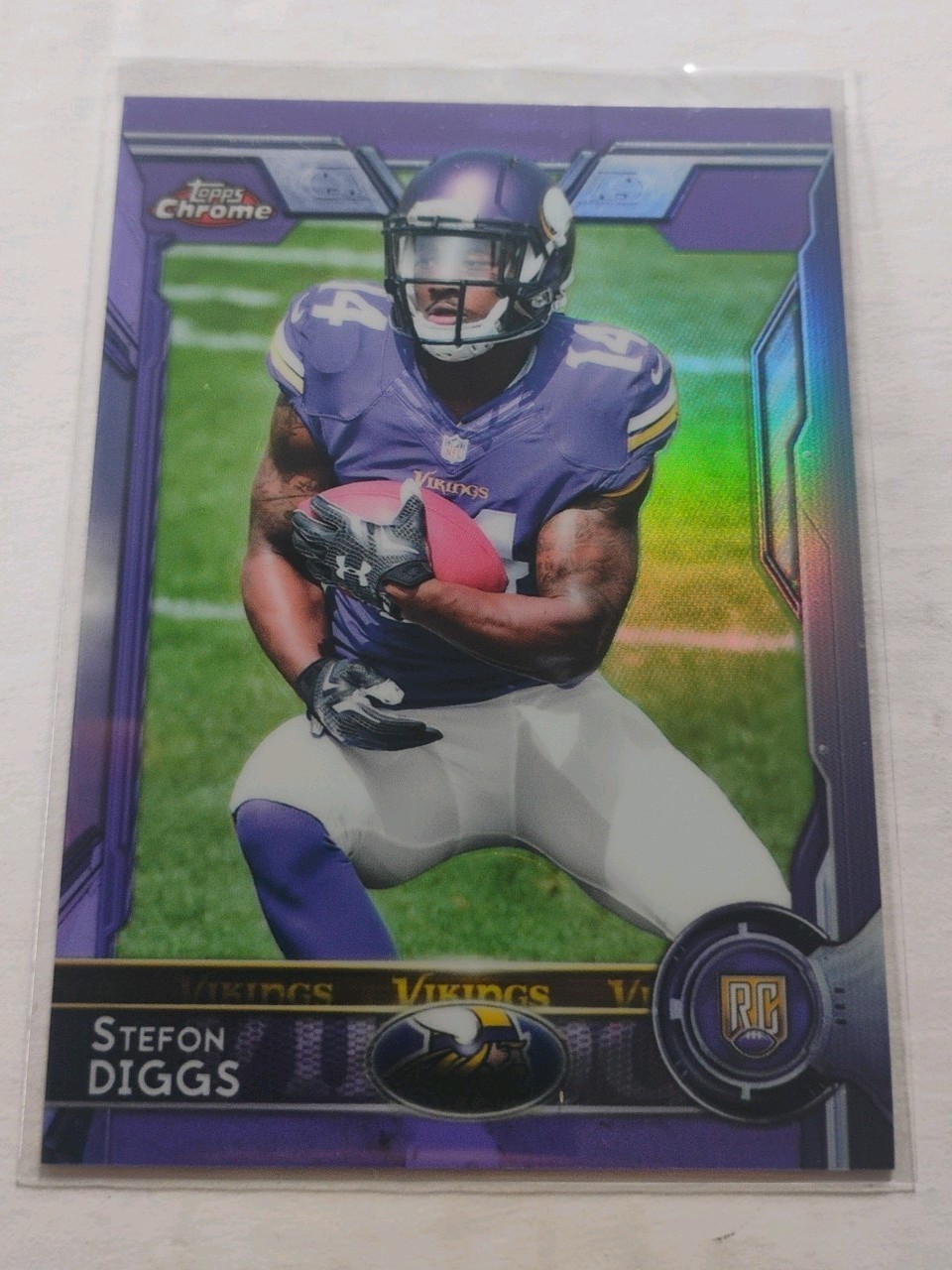 2015 Topps Chrome - Rookies Stefon Diggs #148 Purple Refractor (RC)