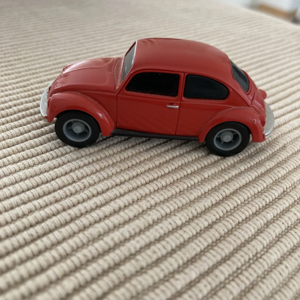 Modellauto Minichamps VW Käfer 1200, rot, Top Zustand, 6 cm lang, 2,2 cm breit