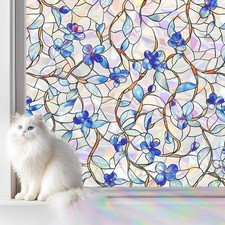 Rainbow Window Privacy Film,Heat Control,UV Blocking,AntiGlare,Day  Night Pr...