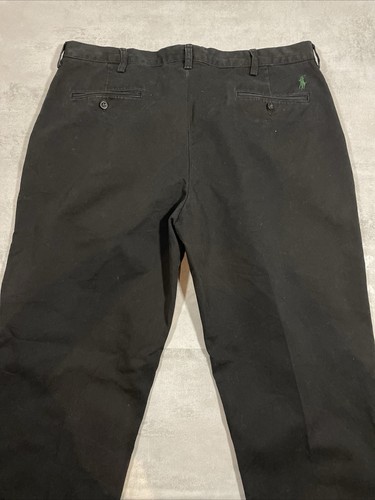 Polo Ralph Lauren Pantaloni Uomo W38 L34 Preston Pant Chino Nero Chino Preppy - Foto 5 di 8