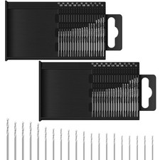 40 Pcs 0.3-1.6 mm Micro Mini Drill Bit Set Shank Twist Drill Bits Tiny Drill